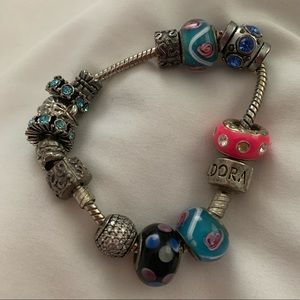 Pandora bracelet and beads